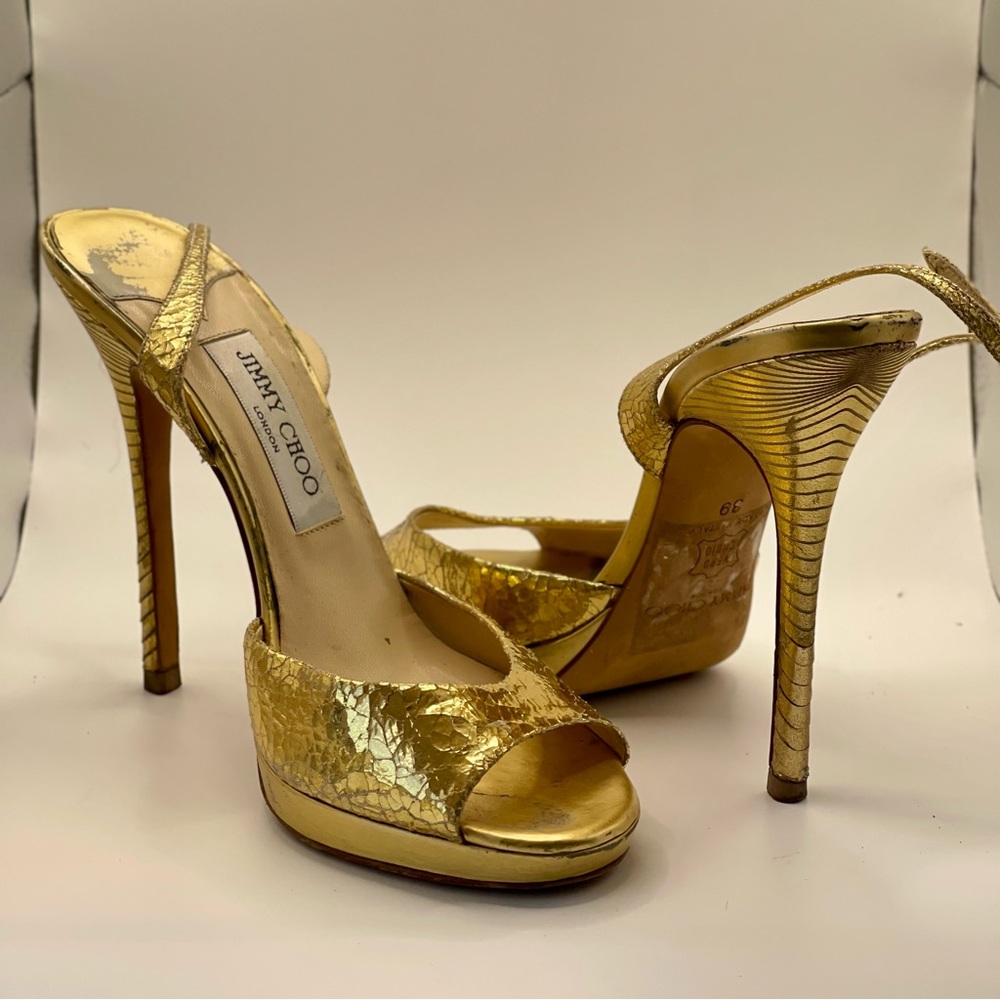 Jimmy Choo Gold Heels
